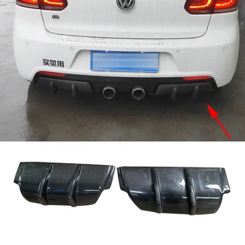 

Carbon Fiber / FRP Rear Bumper Lip Diffuser For Volkswagen VW Golf 6 VI MK6 R20 Bumper 2010 - 2013