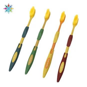 

4pcs/set Double Ultra Soft Bamboo Charcoal Toothbrushes Nano Brush Oral Care For Adults Bamboo Toothbrush