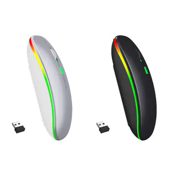 

2.4GHz Wireless Mouse Bluetooth 5.1 Dual Mode Mute Optical Gaming Mice For Macbook air For Xiaomi Macbook Pro