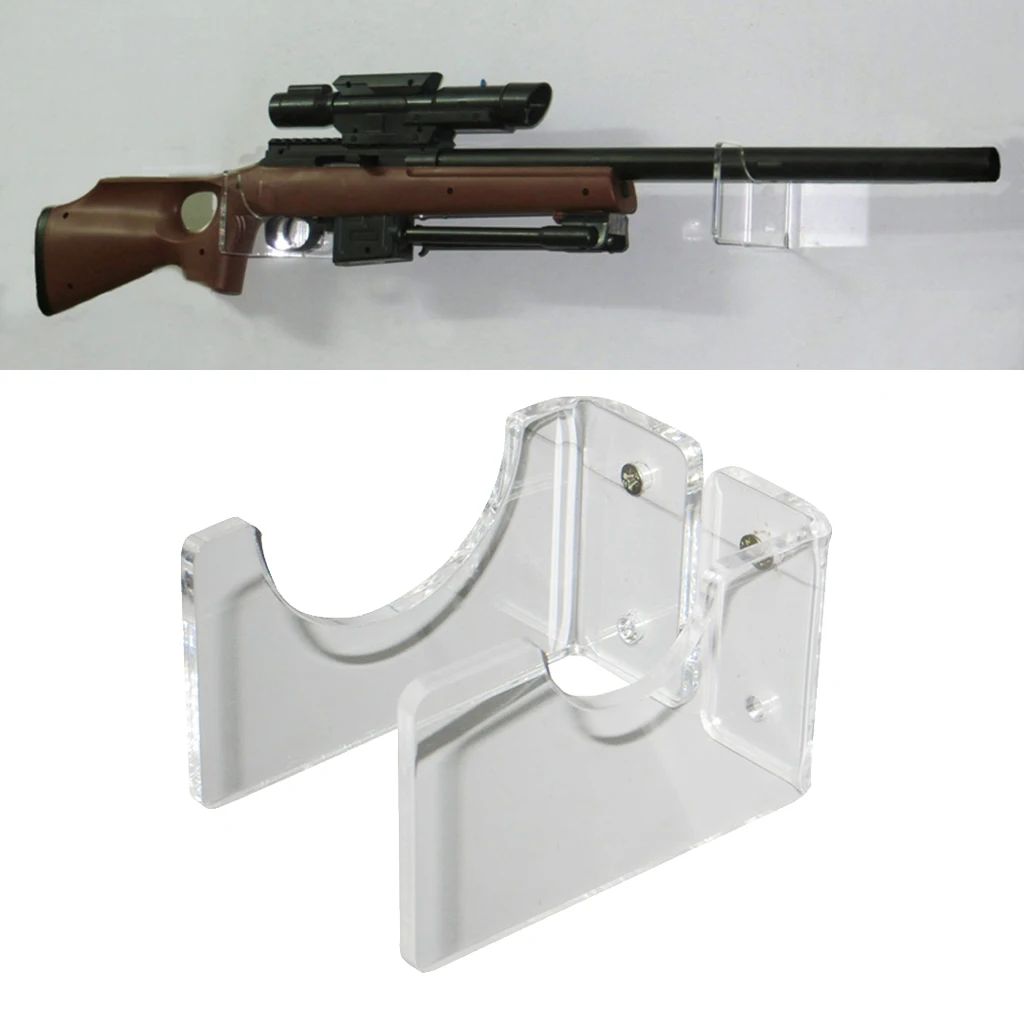 Acrílico rifle soporte soportes rifles soporte de pared soporte de armas colgador 