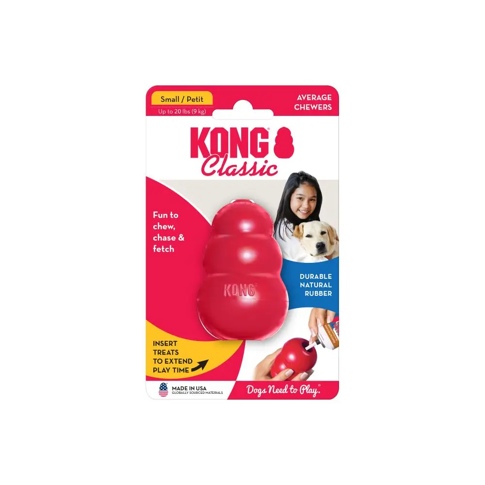 S-Size KONG Dog Chew Toy Classic Collection Up to 20lbs(9kg) 3