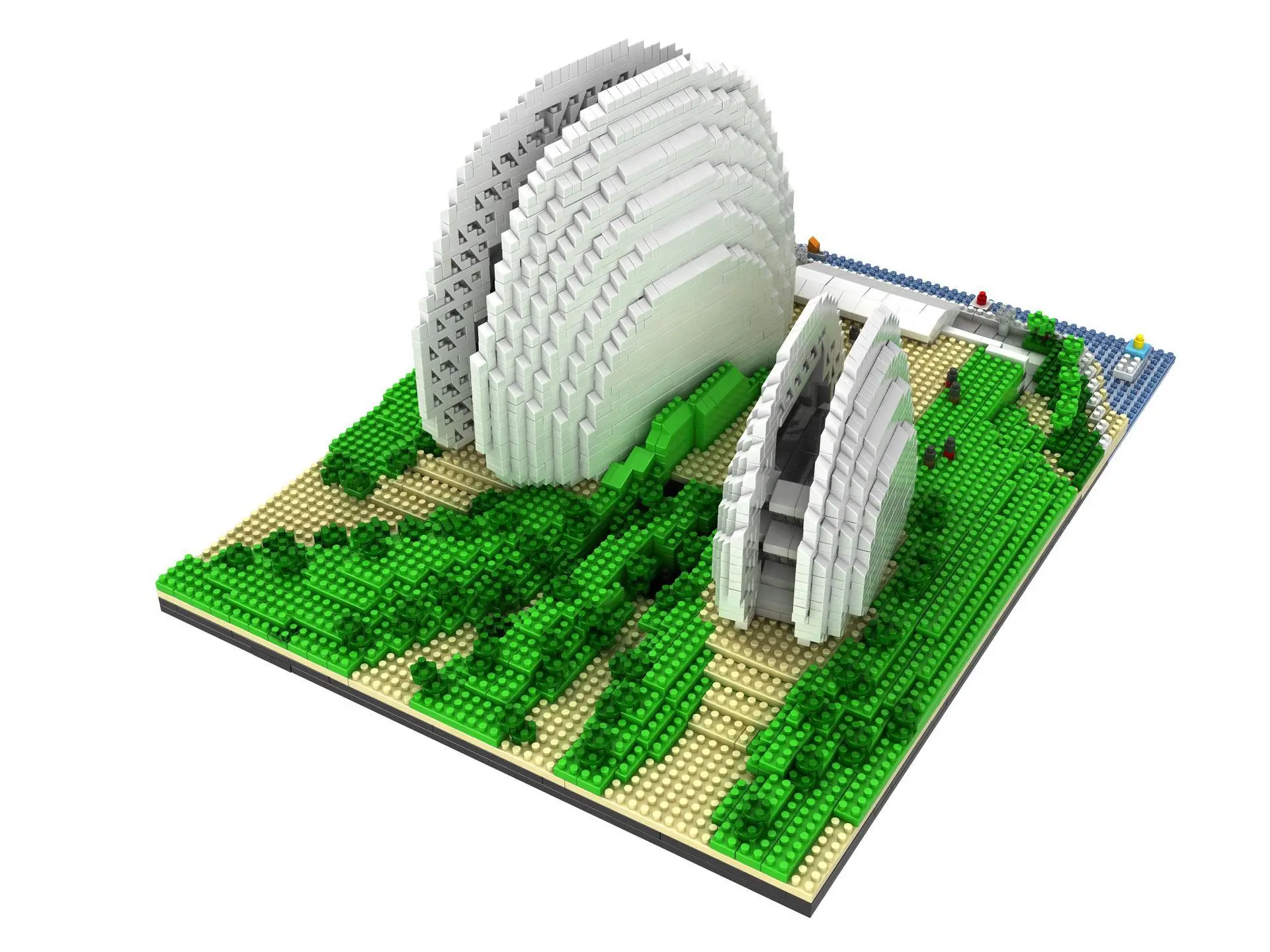 

Shell Opera House Large Architecture Model Small Particles of Diamond Building Blocks Assembled Toys Educational Children Gift 9