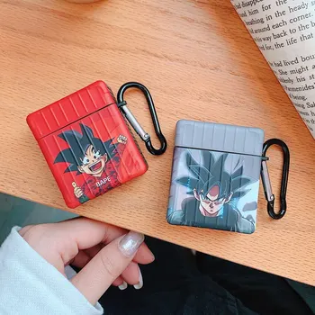 

Japan Anime Dragon Ball Z Super Son Goku Wireless Earphone Case For AirPods 2 1 Headphones Charging Box Silicon Protective Cover