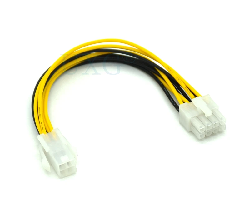 20cm ATX 4 Pin 4Pin to 8 pin 8Pin EPS 12V ATX Motherboard Power Supply Adapter Converter Cable For Bitcoin Miner Antminer Mining