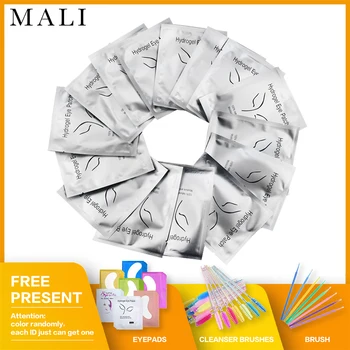 

50/100 pairs False Eyelash Patch Eyelash Extensions Pads 100% Natural Hydrogel Under Eye Gel Pads for DIY Eyelash Extension