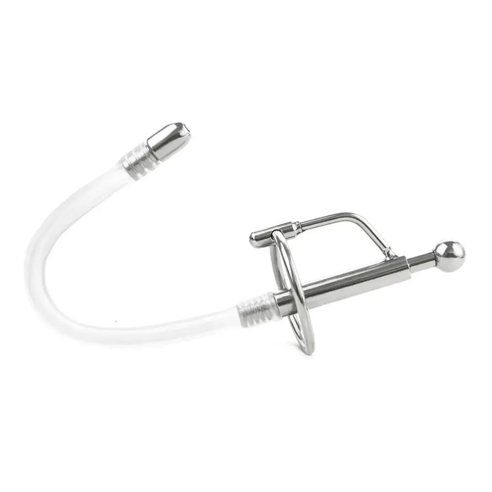 Penis Plug Dilator Catheters Sound Rod for Beginner With Soft Silicone Dilator Adult Stainless Steel Urethral Plugging For Men