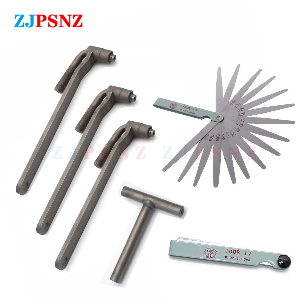 

Motorcycle Engine Valve Clearance Adjustment Tools Valve Screw Wrench 8mm 9mm 10mm T Type Spanner 0.1-2mm Feeler Gauge Universal