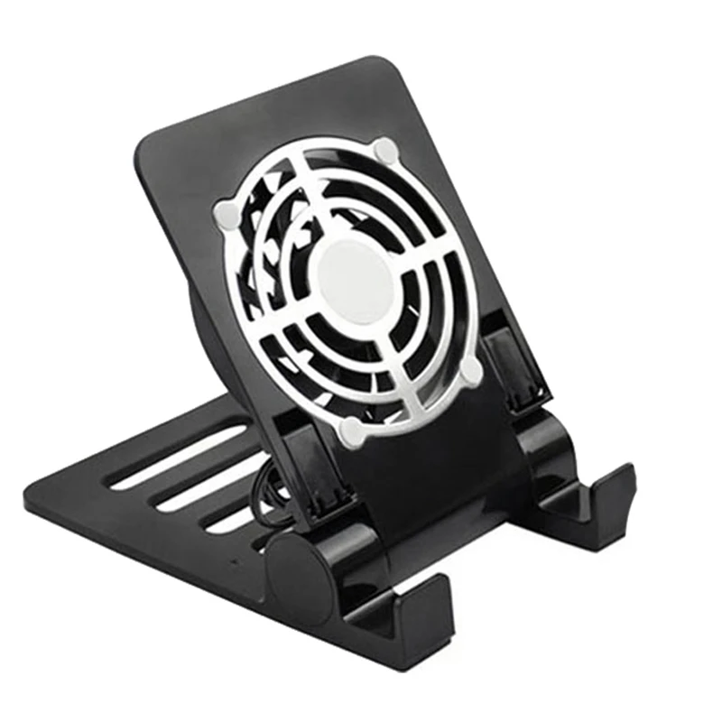 

USB Desk Phone Fan Quiet Cooling Pad Radiator with Foldable Stand Holder For iPhone iPad Tablets Laptops