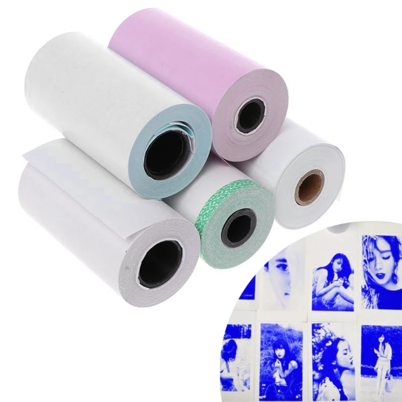 Photo Paper Mini Printable Sticker Roll Thermal Printers Clear Printing Smudge-Proof Portable  Dropship