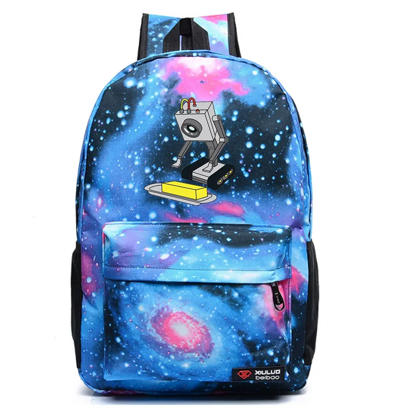 style18 blue Рик и Морти школьная сумка Рок-Группа Рюкзак студенческий школьный рюкзак ноутбук рюкзак для отдыха Повседневный Рюкзак - Цвет: style18 blue