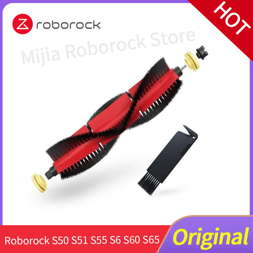 Оригинальные аксессуары Roborock для S50 S51 S55 S6 S5 Max и Xiaomi 1 съемная основная щетка инструмент чистки | Отзывы и видеообзор