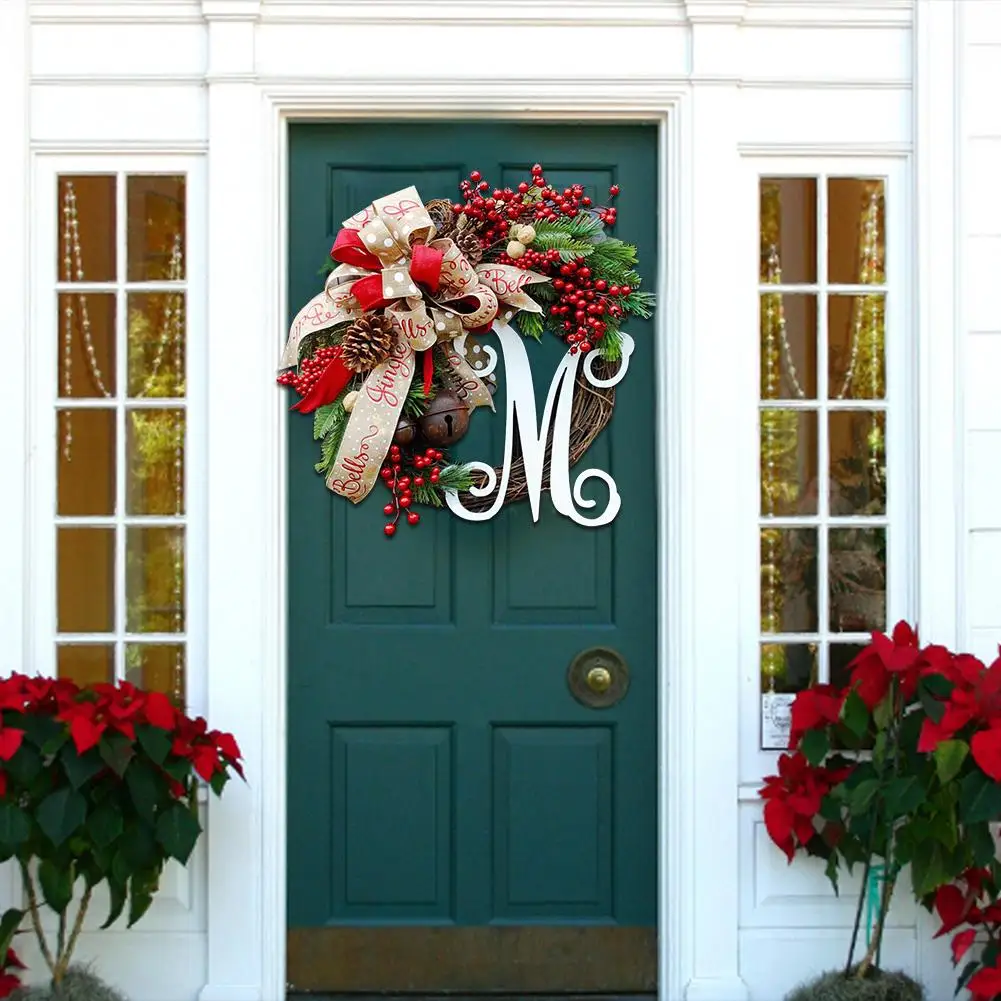30 см настенный дверной подвесной Рождественское украшение-гирлянда на Рождество вечерние гирлянда для двери орнамент для украшения для дома на Рождество