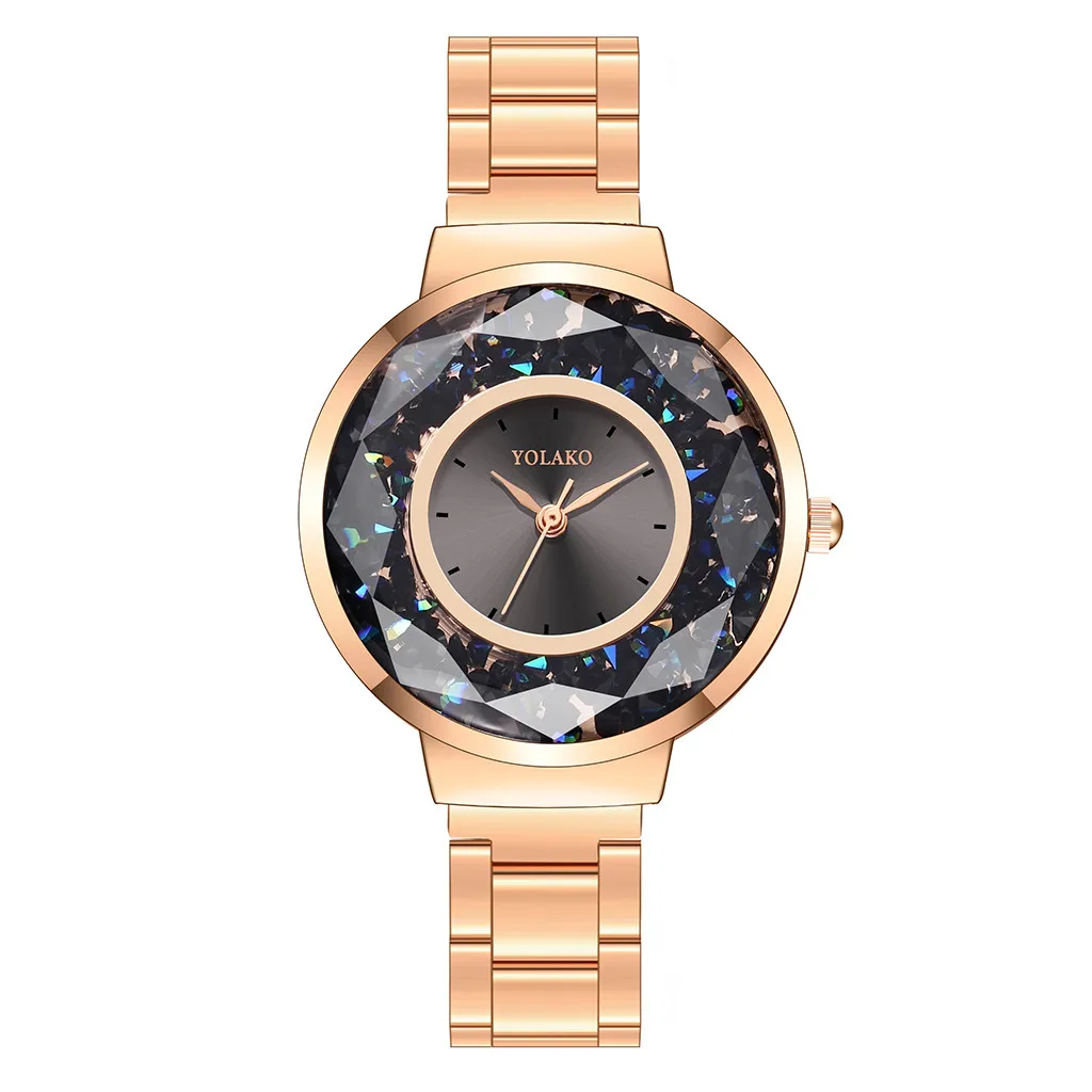 Модные роскошные женские часы с кристаллами, ремешок из сплава розового золота, женские кварцевые часы, наручные часы от ведущего бренда, часы в подарок, Relogio Feminino