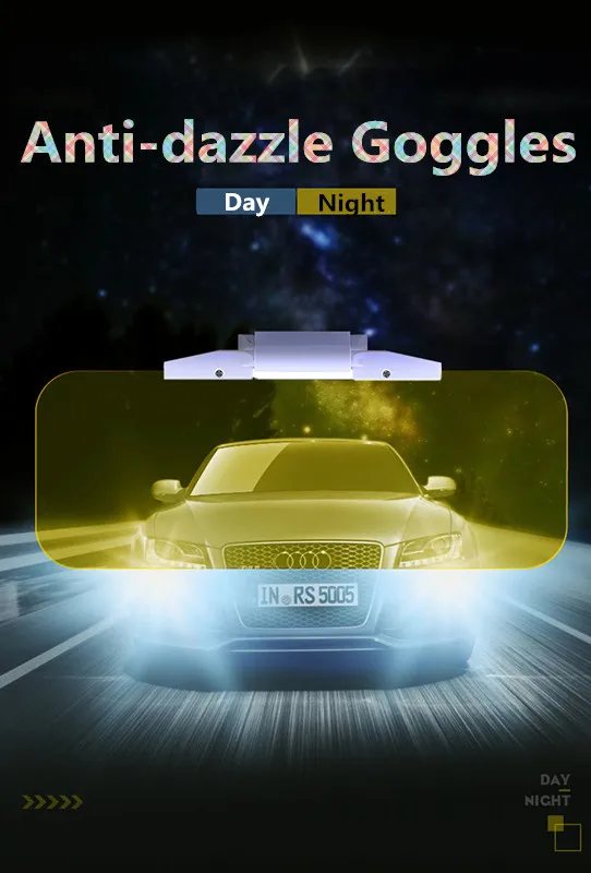 car Day Night Anti-dazzle Sun light Visor pad Goggles for Volkswagen VW POLO Golf 4 Golf 6 Golf 7 CC Tiguan Passat B5