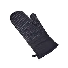 [Stripes Silicone Glove] Insulated Anti-slip Heat Resistant Bakery High Temperature Microwave Oven Heat-resistant Gloves Direct