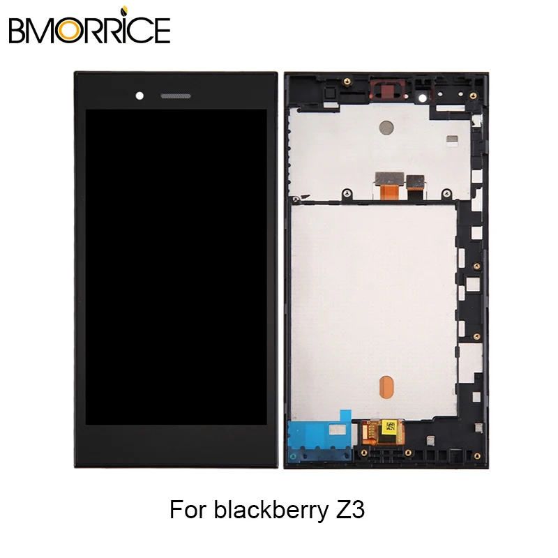 High Quality LCD Screen and Digitizer Full Assembly Lcd Replacement Glass with Frame For BlackBerry Z3