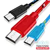 Fast Charging Type-C USB C Mobile Phone Cables USB C Cable Fast Charge For Samsung S7 Xiaomi Huawei Android Nylon Braided Cable