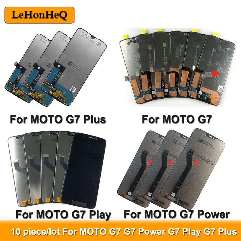 10 шт./Лот ЖК-дисплей для Motorola Moto G7 Power Display XT1955 Plus сенсорный экран дигитайзер Play