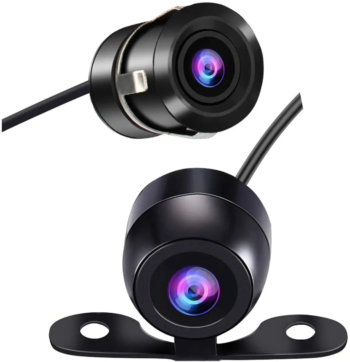 자동차 역방향 카메라 HD 야간 투시경 광각 후면보기 주차 카메라 방수 CCD LED 자동 백업 모니터 HD 이미지