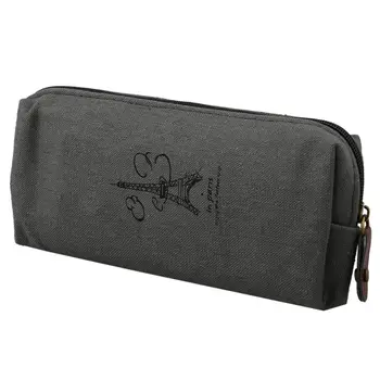 

Retro Canvas Paris Pencil Pen Case Bag Cosmetic Makeup Coin Purse Pouch Bag,Tower