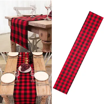 

Plaid Pattern Placemat Dining Table Mat Non-Slip Christmas Home Decor We lcome силиконовая скатерь noel decoration table 2021