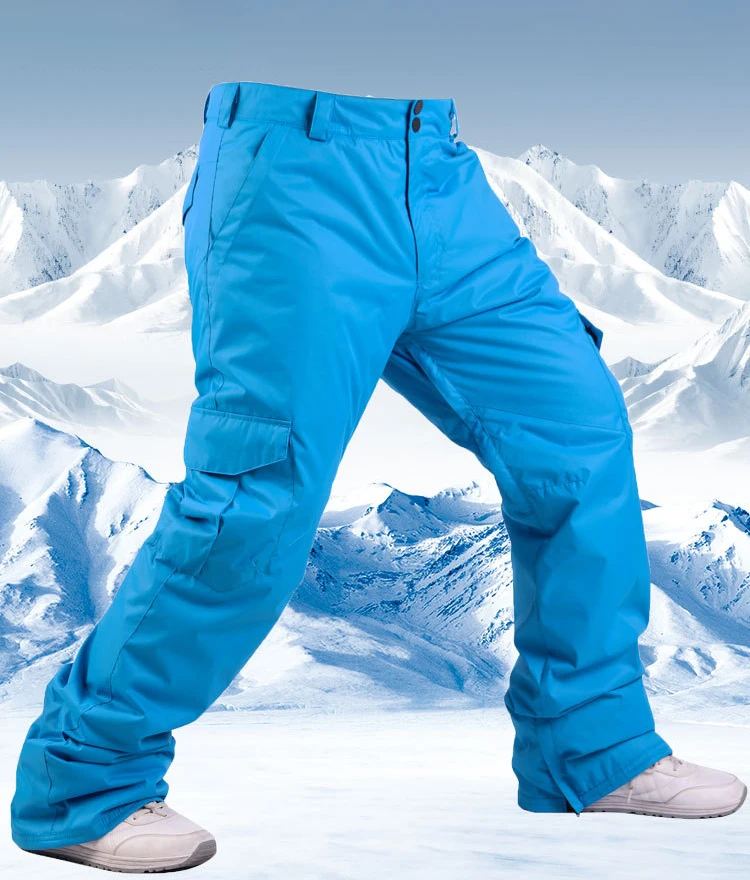 Зимние штаны мужские толстые теплые спортивные сноуборд брюки для мужчин хлопок водонепроницаемый Сноубординг брюки уличная Лыжная одежда