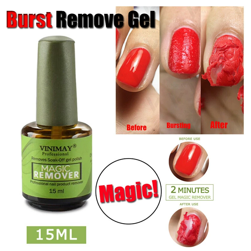  8/15ML Burst Magic Remove UV Gel Polish Magic Remover Soak off Nail Art Primer Acrylic Clean Degrea