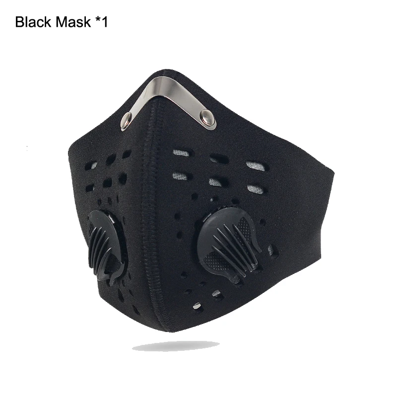 

Unisex Activated Carbon Filter Masks Breathable Bicycle Outdoor PM2.5 Mouth Mask Anti Dust Smog Proof Protective Face Mask