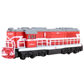 

1:50 Locomotive Alloy Model,Metal Sound and Light Back to the Car Model,Boy Toys,Children's Gifts,Red