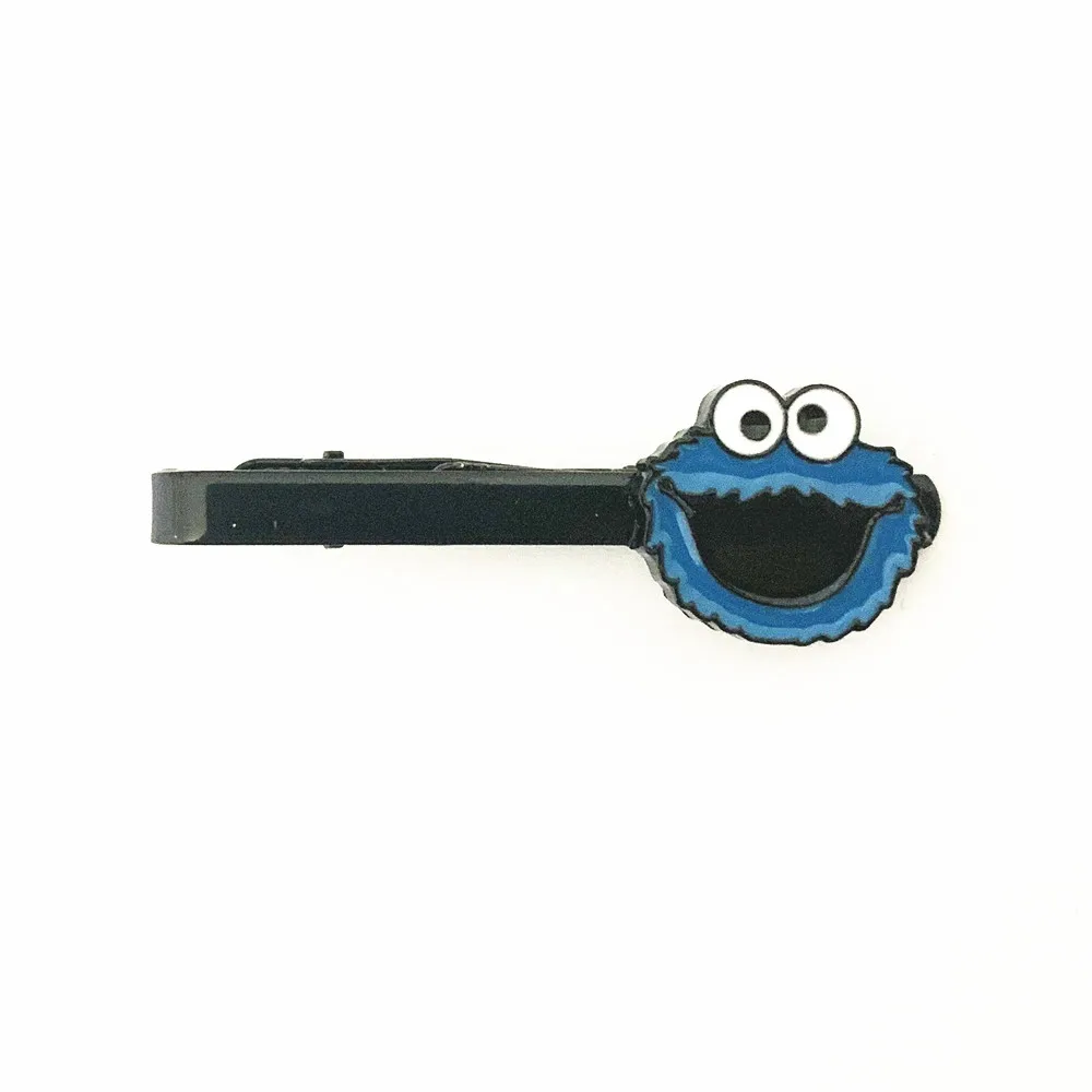 HBSWUI Sesame Street Charm Tie Clips High Quality Classic TV Movie Anime Metal Fashion Jewelry Cosplay Gifts for Woman Men | Украшения и
