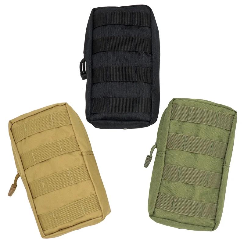 Bolsa táctica Molle para chaleco EDC, mochila, cinturón de caza al aire libre, paquete de cintura militar, accesorio para juego de Airsoft