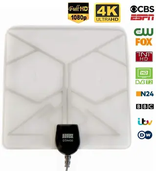 

August DTA430 Freeview HD Digital TV Aerial Indoor High Gain Portable HDTV Television Antenna for DVB-T/DVB-T2