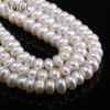Natural Freshwater Pearls High Quality Abacus Beads 36cm Punch Loose Beads For Jewelry Making DIY Women Necklace Bracelet 7-8 mm 3