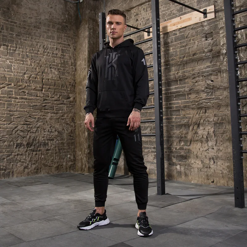 

Men's Basketball Hoodies+Pants Sets Long Sleeve Tops and Bottoms Combination Basketball Training Workout Spring Autumn Sports