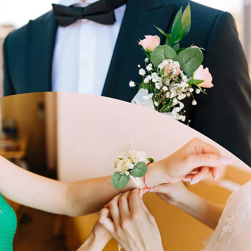 100PCS Eucalyptus Leaves Wholesale Artificial Roses Flowers Home Decoration Wedding Christmas Wreath Material Cake Accessories