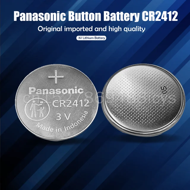 2pcs Original Panasonic CR2412 CR 2412 3V Lithium Battery for LEXUS Car