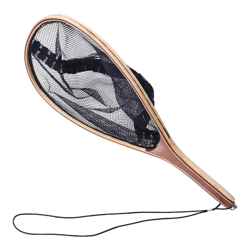 Деревянная муха рыбалка форель посадка нейлоновая сетка ловля релиз винтажная рама