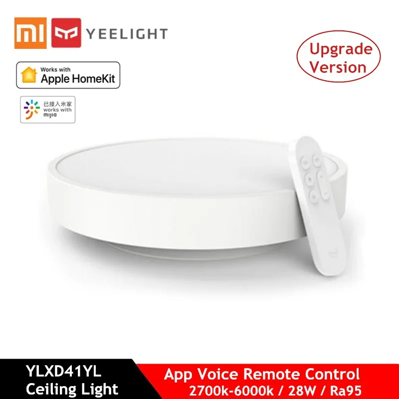 

(Upgrade Version)Xiaomi YEELIGHT YLXD41YL Smart LED Ceiling Light APP Voice Remote Control IP60 Dustproof Support Apple Homekit