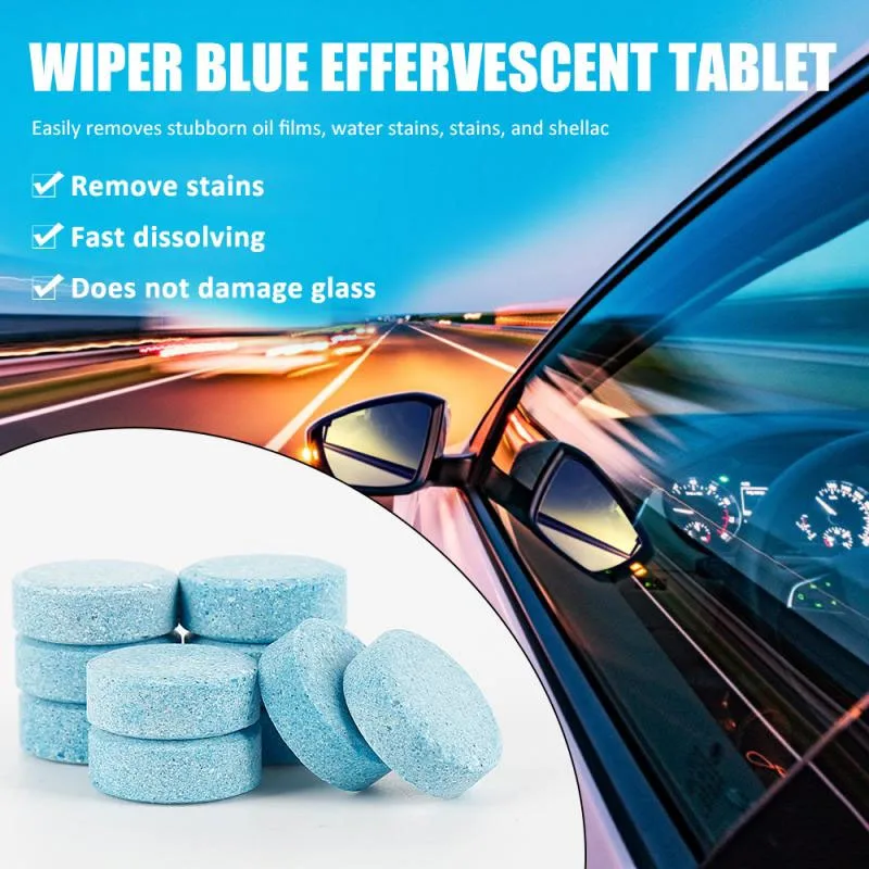 20/40/60Pcs Car Windscreen Wiper Fast Cleaning Windshield Cleaner Mini  Wiper Effervescent Sheet for Glass Toilet Window Cleaning