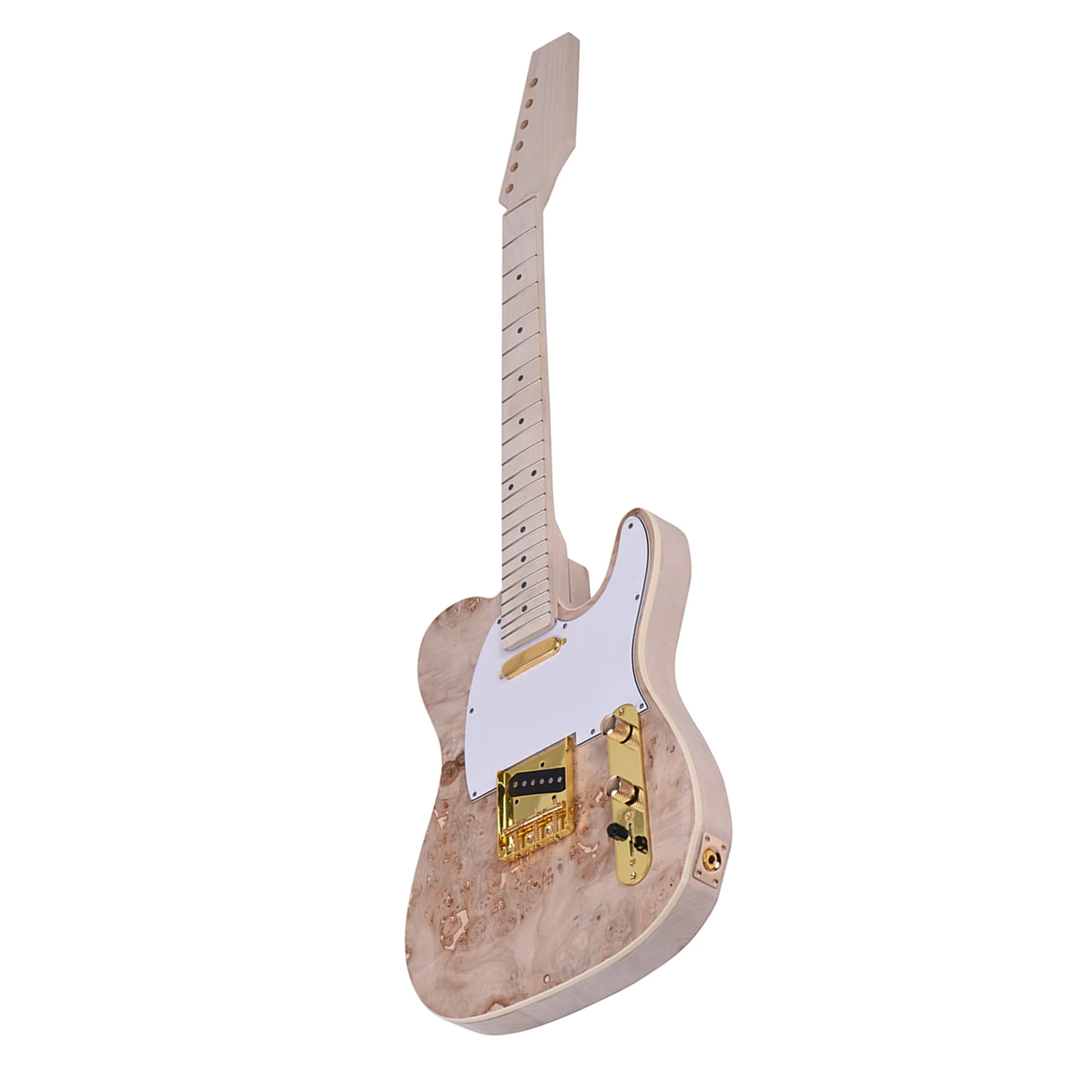 Kits de Guitarra Conjunto Completamente Faça Você Mesmo Inacabado Elétrica Basswood Corpo Burl Superfície 1 - Image 3