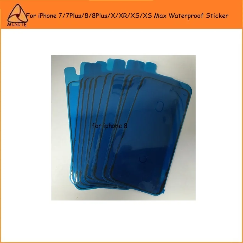50 шт./лот, водостойкая наклейка для iPhone 11Pro Max 7 7Plus 8 8Plus X XR XS Max XSM 7G 8G, ЖК-экран, 3M, клейкая лента