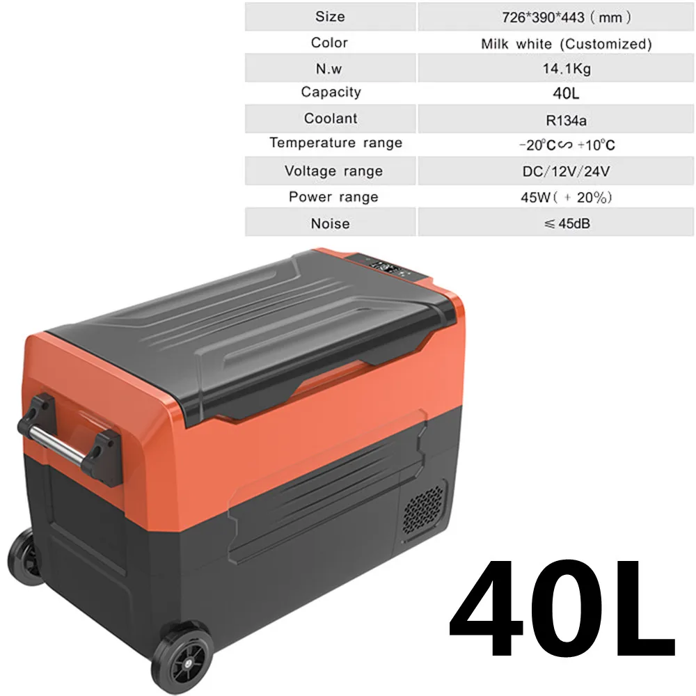 car freezer 40L Portable Car Refrigerator and Home use Auto Compressor Fridge with Handle Mini Freezer Cooler for Outdoor DC 12V 24V AC 220V mini fridge for car Car Fridges & Heaters