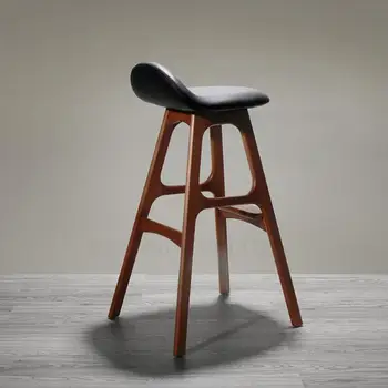 

Wooden solid wood bar stools Nordic fashion dining chair makeup chair bar stool high bar stool bar chair