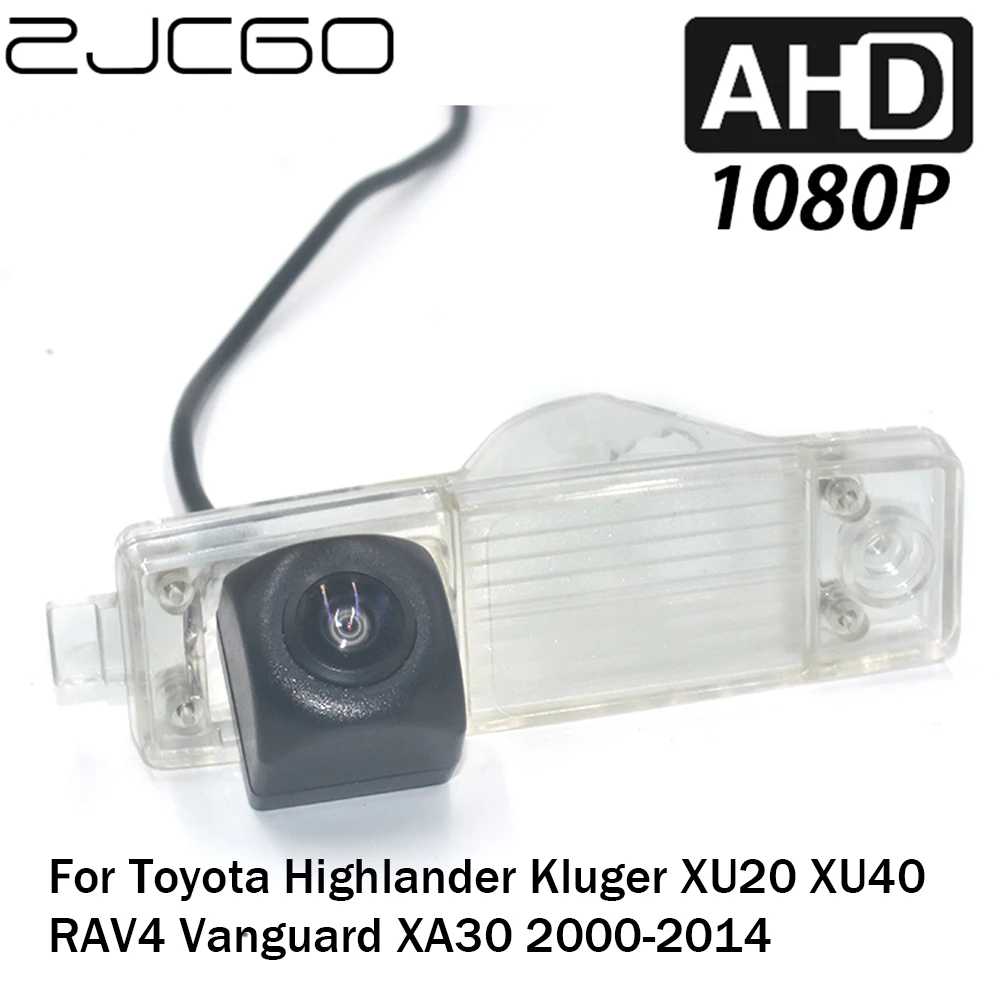 

ZJCGO Car Rear View Reverse Backup Parking AHD 1080P Camera for Toyota Highlander Kluger XU20 XU40 RAV4 Vanguard XA30 2000-2014