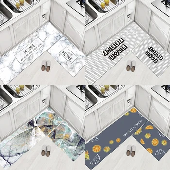 

kitchen leather rugs waterproof and oil proof floor carpet for living room washable rectangular mat decoration for home DW244