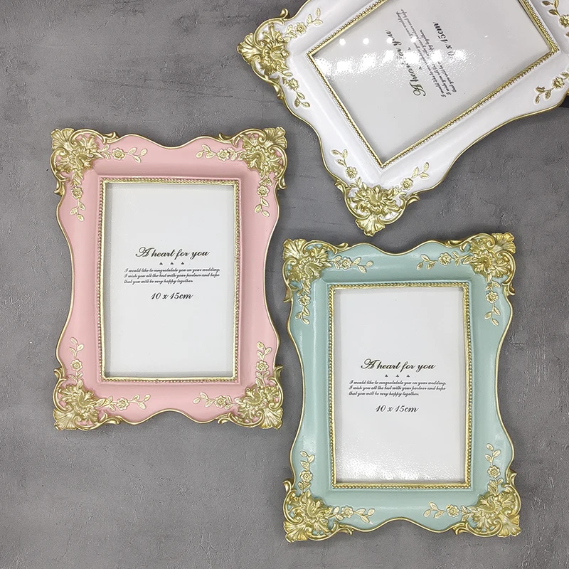 

American Home Photo Frame With European Wall Decoration Frame And French Light Luxury Gold Border Photo Frame