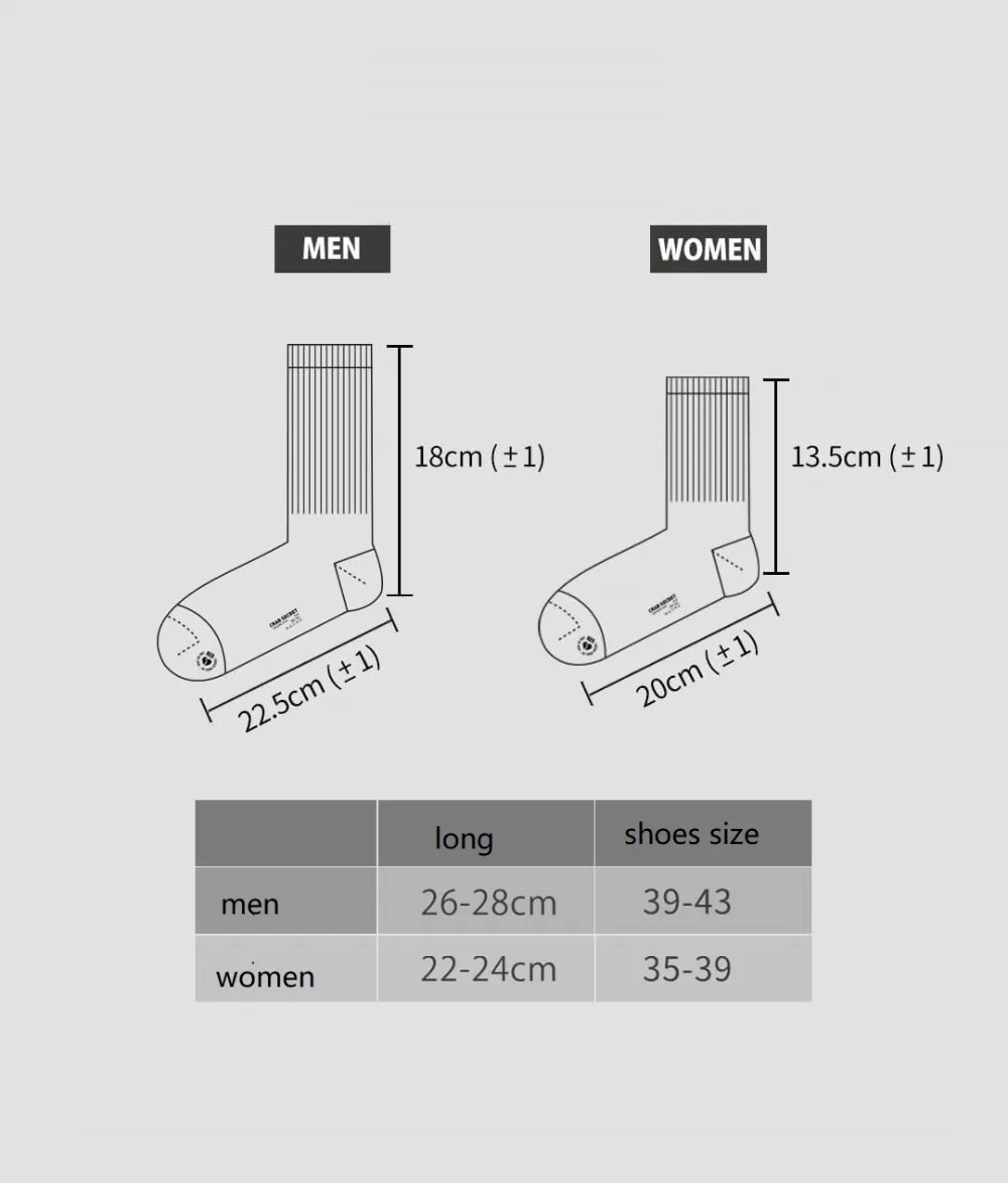 Xiaomi для мужчин wo для мужчин зимние толстые чулки средняя труба эластичные чёсаный хлопок теплые и дышащие носки