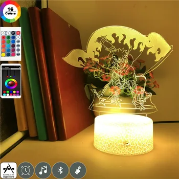 

Smart Phone Control Namikaze Minato lamp Anime Naruto Nightlight for Children Study Event Prize Three-dimensional Led Table Lamp