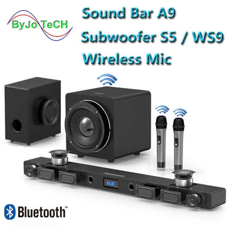 A9 Bluetooth Саундбар 5 1 объемный звук домашний кинотеатр 8 блок интегрированный тв