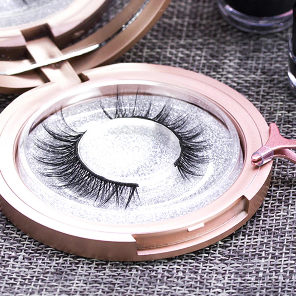 Магнитные накладные ресницы и магнитная жидкая подводка для глаз набор 1 пара натуральные накладные ресницы водостойкий стойкий макияж набор